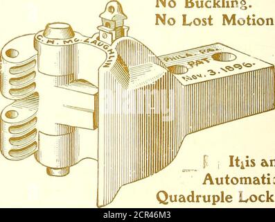 . Il giornale ferroviario di strada . Tlie host DurableQong Made. P. o. Casella 246. OPERE, DAL 718 AL 732 HANOVER ST., MILW^AUKEE, WIS. TAE McLaughlin ACCOPPIATORE DI SICUREZZA PER AUTO No Buckling.No perdita di movimento. P , Itiis anAutomaticQuad Lock è più veloce di movimento, in czwse di fuoco, thanB^ny altro tipo u^ed per Street rek.ilwa.y./.è un^n blocco quadruplo automatico; hak.slock per il blocco. Copre tutti i requisiti della la^W. È lo stile di accoppiatore Zkdoptedby la Master CE^r Builders Association degli Stati Uniti, Scrivi per i prezzi. McLaughlin car coupler Co., Hutchinsor St. E Columbia Ave., Phil&.delp Foto Stock