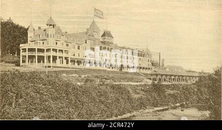 . Itinerari e tariffe delle escursioni estive .. . LA LACKAWANNA... ALLORA. E ORA. DELAWARE, LACKAWANNA & WESTERN R.. Foto Stock