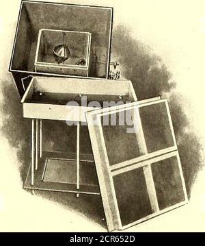 . Il giornale ferroviario di strada. Pulcini. Fig. 1 illustra una sezione verticale di un unico tipo di filtro. L'intero filtro è costituito da tre sezioni separate; la sezione inferiore o di base essendo il recipiente in cui l'olio purificato ricalca dopo la filtrazione, da cui viene prelevato per l'uso. La sezione mediana contiene i pulcini filtranti, dove il principio di assorbimento, o attrazione capillare, è applicato nella purificazione finale dell'olio. Questa sezione è chiamata vassoio filtrante, e nella sua parte mediana è costruita la camera di riscaldamento in cui è fissata una serpentina a vapore con un cappac riscaldante Foto Stock