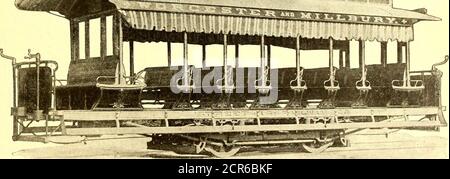 . Il giornale ferroviario di strada . C. D. MORSE AUTO MFG. CO MILLBURY, MASSA. COSTRUTTORI DI TUTTI I TIPI DI AUTO FERROVIARIE DI STRADA.. St. Ry Journal lavoro di grado più alto a prezzi ragionevoli. Lavoro di legno di automobile fatto per ordinare. Buildersdi tavole di trasferimento e spazzaneve. Invia per Prezzi e fotografie.Standard 20 ft. Auto elettriche aperte e chiuse in stock, 108 THE STREET RAILWAY JOURNAL. |Vol X. N. i. THE LACLEDE CAR CO.,«^ sx. l-ouis, mo. «fr- Foto Stock