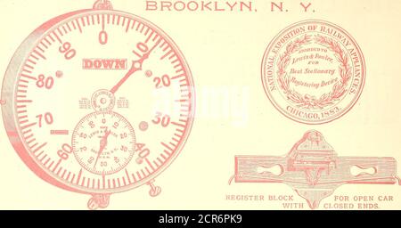 . Il giornale ferroviario di strada . L'UNICO SUCCESSO e 91 XlbT L^L^.: PRODUTTORI ANCHE DI strada cavo neve inviare per dettagli completi e Foto 92 IL GIORNALE FERROVIARIO DI STRADA. [Vol X. N. i. IL LEWIS FOWLER MFC. CO. I BREVETTATORI E L'UNICA MANUKATTUHERS OK IL REGISTRO PASSEGGERI ALLARME MIGLIORATO Foto Stock