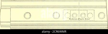 . Il giornale ferroviario di strada . Sponda a T STANDARD STMI Ry.Journal con elevazione laterale NELLA sezione MIL WAUKEE attraverso il giunto saldato Falk Foto Stock