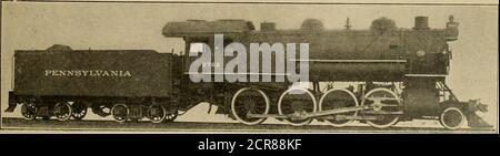 . Ingegnere americano e giornale ferroviario . LOCOMOTIVA PASSENQEB TIPO PBAJBIK (2-6-2), CON VALVOLA WALSCHAEBT GEAB - PENNSYLVANIA BAILBOAD. CONSOLIDAMENTO (2-8-0 TTPE)LOCOMOTIVA FBEIOHT-PENNSYLVANIA BAILBOAD. LOCOMOTIVE SPERIMENTALI DELLA PENNSYLVANIA. 72 AMERICAN ENGINEER E RAILROAD JOURNAL. Foto Stock