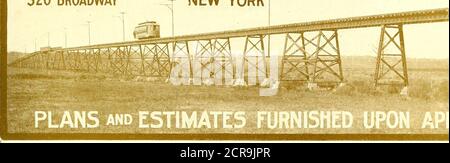 . Il giornale ferroviario di strada . E TUTTE LE CLASSI DI STRUTTURE METALLICHE UFFICI GENERALI 100 BROADWAY, - NEW YORK FILIALI BOSTON BALTIMOREPHILADELPHIA NEW ORLEANS CHICAGO CLEVELANDPITTSBURG MINNEAPOLIS STREET RAILWAY JOURNAL. 1 «3 F.R.LONG COMPANY f ponti, viadotti INGEGNERI & APPALTATORI eCAR BARNSP0WER 0USES&gt; 320 BROADWAY NEW YORK ecc., ecc... Foto Stock