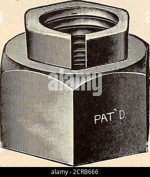 . Meccanico principale ferroviario [microforma] . Fig. Dado di bloccaggio Columbia. Foto Stock