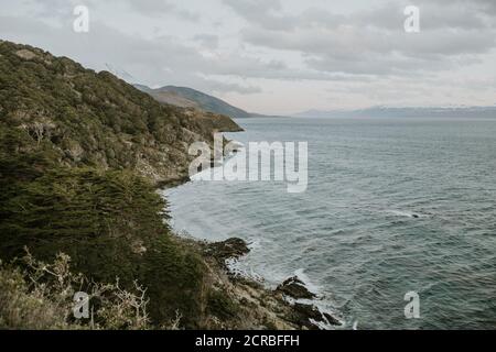 Paesaggi di Ushuaia dintorni Foto Stock