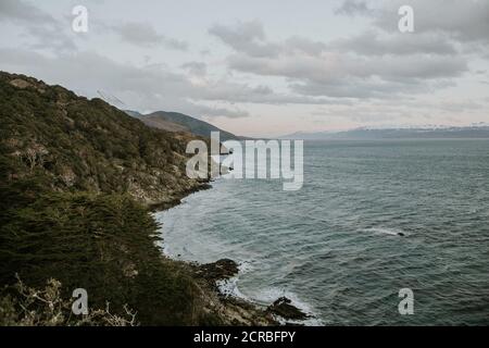 Paesaggi di Ushuaia dintorni Foto Stock