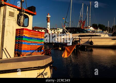 Harbour Impression a Timmendorf sull'isola di Poel Foto Stock