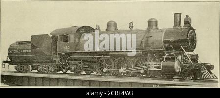 . Ingegnere americano e giornale ferroviario . LOCOMOTIVA CON VALVOLA A SCORRIMENTO SEMPLICE. BALDWIN COMPOSTO BILANCIATO LOCOMOTRVE. LOCOMOTIVE DI TIPO PACIFICO: FERROVIA NAZIONALE MESSICANA. 72 AMERICAN ENGINEER E RAILROAD JOURNAL. Foto Stock