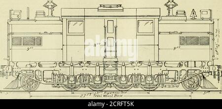 . Ingegnere americano e giornale ferroviario . SOTTOTELAIO E RUNNING GEAR DELLA LOCOMOTIVA ELETTRICA, N. 6000.. ELEVAZIONE LATERALE DELLA LOCOMOTIVA ELETTRICA CENTRALE DI NEW YORK. Foto Stock