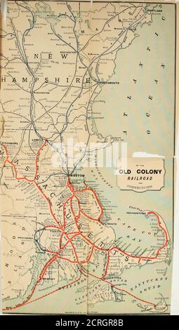 . La vecchia colonia, o terra dei Pellegrini : passato e presente . BRI Bri la Vecchia Colonia; O, D passato e presente. Foto Stock