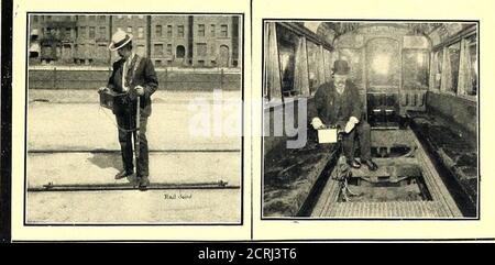 . Il giornale ferroviario di strada . IMPERIALINSULATIONMICABESTOIMMICA IL NOSTRO STANDARD LA PIÙ ALTA STRADA RAILWAYINSULAZIONE UNA SPECIALITÀ SILLS-EDDYMICA CO. NEWARK., N.J.. Foto Stock