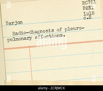 . Diagnosi radio dell'affetto pleuro-polmonare. M- ^^ DATA PRESA IN PRESTITO C28(S46)M25. TIC 1^1 Knnex i!i,t:i!:iMlililtilll!il!,i|j Foto Stock