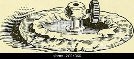 . Gli usi medici e chirurgici dell'elettricità : compresi i raggi X, la luce Finsen, le terapie vibratorie e le correnti ad alta frequenza . Fig. 91.-elettrodo regolabile di piccole dimensioni con copertura in flanella. Foto Stock