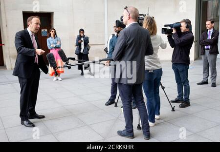 Londra, Regno Unito. 20 Settembre 2020. Segretario della Sanità, Matt Hancock, presso gli studi della BBC per il 'Andrew Marr Show'. Credit: Tommy London/Alamy Live News Foto Stock