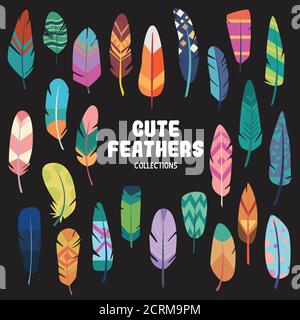 alcuni oggetti carini con colori vivaci per le risorse grafiche Illustrazione Vettoriale