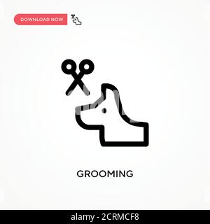 Grooming semplice vettore icona. Illustrazione vettoriale semplice e moderna per siti Web o applicazioni mobili Illustrazione Vettoriale