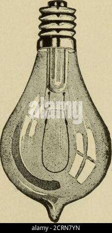 . Apparecchi a raggi X, lampade miniaturizzate e accessori . t non è necessario per usto discutere la loro desiderabilità. A causa dei numerosi e crescenti tipi speciali di lampade che ogni anno vengono a favore, è impossibile in una cata-loga generale di questa natura tentare di mostrare o descrivere manyof loro. Abbiamo quindi cercato di elencare quelle richieste di modestin, ma possiamo assicurare ai nostri clienti che il sollecito a-tention sarà sempre dato alle richieste per tutti i tipi. GAMMA LAHPS. Le seguenti lampade sono utilizzate su circuiti elettrici di illuminazione di loo a 120 volt o, da 50 a 60 volt. Theyare Foto Stock