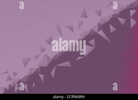 Triangoli di dispersione su un lato diverso Abstract Low Poly Poly Polygonal background Illustrazione vettoriale Illustrazione Vettoriale