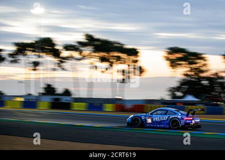 Le Mans, Francia. 20 Settembre 2020. 78 Beretta Michele (ita), Felbermayr Jr Horst (aut), Van Slipteren Max (nld), Proton Competition, Porsche 911 RSR, azione durante la 2020 24 ore di le Mans, 7° appuntamento del Campionato Mondiale FIA Endurance 2019-20 sul circuito des 24 Heures du Mans, dal 16 al 20 settembre, 2020 a le Mans, Francia - Photo Xavi Bonilla / DPPI Credit: LM/DPPI/Xavi Bonilla/Alamy Live News Foto Stock