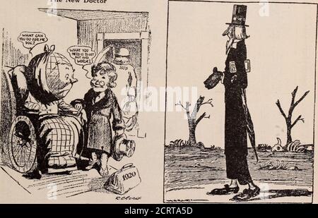 . Rivista dei dipendenti di Baltimora e Ohio . (Copyright, 1920, New York Tribune, Inc.)The New Doctor -from the Memphis Commercial Appeal (Demand) Come si vedono zio Sam e gli Stati Uniti A., secondo la WetAmerican Press. -dal Baltimore American - dalla Montreal Star 23 Foto Stock