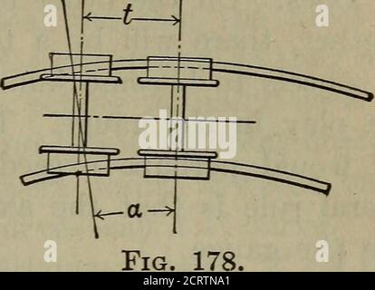 . Costruzione ferroviaria, teoria e pratica; un testo-libro per l'uso di studenti in scuole universitarie e scuole tecniche . HH Fig. 177.. ^^^^X^ Foto Stock