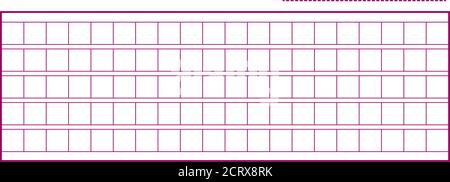 Icona manoscritto quadrata file vettoriale cartaceo, illustrazione isolata . Illustrazione Vettoriale