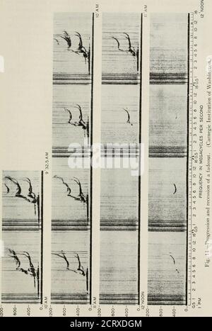 . La rivista tecnica Bell System . ound1.3-10^ mc. – svolge la parte di una frequenza di risonanza. Le onde che si avvicinano a questa frequenza sono soggette a grandi, per non dire angoscianti,anomalie di trasmissione. Le dichiarazioni teoriche sulle onde ingenerali sono suscettibili di assumere due forme difi^erenti, una adatta a quelle di frequenza più alta e l'altra a quelle di frequenza più bassa della girofrequenza; è la prima che compare in questo documento. In Fig. 14 appare qualcosa che, se la guerra avesse generato prima della sua scoperta, forse sarebbe stato chiamato un blackout. * forse può essere considerato un Foto Stock