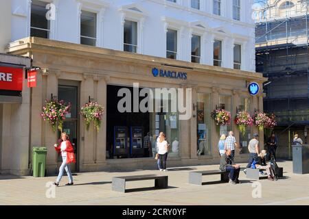 Barclays Bank Cheltenham, filiale di High Street Foto Stock