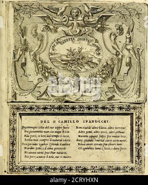 . Imprese nobili et ingeniose di diversi prencipi, et d'altri personaggi illustri nell'arme et nelle lettere : le quali, col disegno loro estrinaco, dimostrano l'animo, et la buona ò mala fortuna de gli autori loro . * • *. Foto Stock