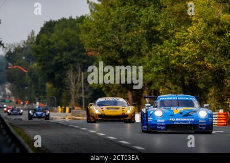 78 Beretta Michele (ita), Felbermayr Jr Horst (aut), Van Simmerteren Max (nld), Proton Competition, Porsche 911 RSR, azione durante la 2020 24 ore di Foto Stock