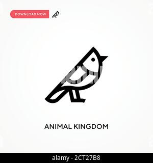 Regno animale icona vettore semplice. Illustrazione vettoriale semplice e moderna per siti Web o applicazioni mobili Illustrazione Vettoriale