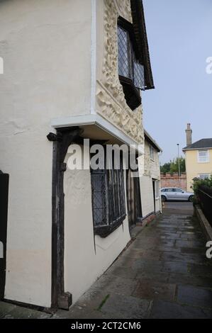 La Casa Antica, Clare, Suffolk, è un edificio storico di grado i che ora ospita un museo. Foto Stock