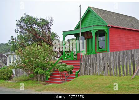 tempio buddista a mendocino california usa Foto Stock