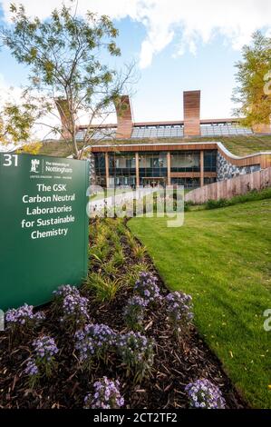 GSK Carbon Neutral Laboratory Nottingham Foto Stock