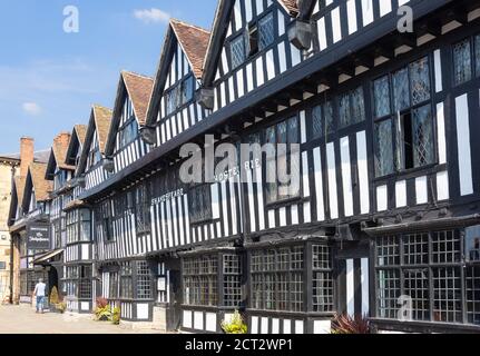 17 ° secolo The Shakespeare Hotel, Chapel Street, Stratford-upon-Avon, Warwickshire, Inghilterra, Regno Unito Foto Stock