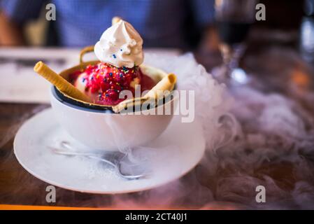 Gelato al Plaza Grande Hotel in Piazza Independence nel centro storico della città di Quito, Ecuador, Sud America Foto Stock