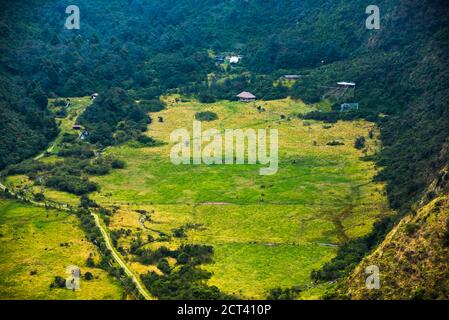 Hacienda Zuleta Condor Sanctuary Valley, Imbabura, Ecuador, Sud America Foto Stock