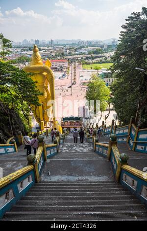 Ingresso alle grotte di Batu, Kuala Lumpur, Malesia, Sud-est asiatico Foto Stock