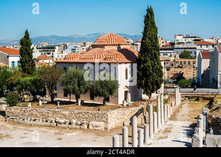 Romana Antica Agora, Atene, Attica, regione, Grecia, Europa Foto Stock