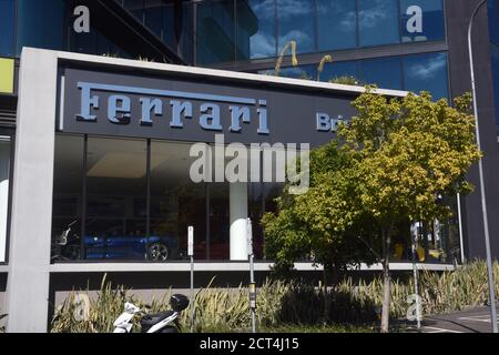 Showroom Ferrari a Breakfast Creek Road, Newstead, Queensland Foto Stock