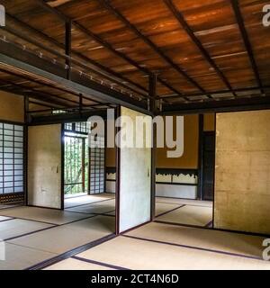 Casa da tè Shoiken, Katsura Imperial Villa, Kyoto, Giappone. Tradizionale chaya (casa da tè) costruito nel periodo Edo, 17 ° secolo. Foto Stock