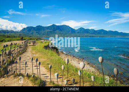 Area ricreativa di Jialulan sulla costa orientale di taitung, taiwan Foto Stock