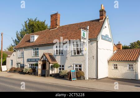 Edificio storico, il pub Cherry Tree inn, Cumberland Street, Woodbridge, Suffolk, Inghilterra, Regno Unito, 17 ° secolo Foto Stock