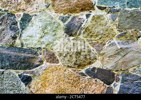 Disegno decorativo di superficie con ripetizione senza giunture naturale. Vecchia trama della parete di pietra Foto Stock
