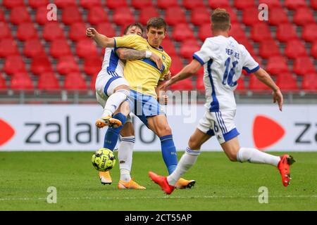 Copenaghen, Danimarca. 20 Settembre 2020. Mikael Uhre (11) di Broendby SE visto durante la partita 3F Superliga tra il FC Copenhagen e Broendby a Parken a Copenhagen. (Photo Credit: Gonzales Photo/Alamy Live News Foto Stock