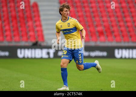 Copenaghen, Danimarca. 20 Settembre 2020. Peter Bjur (29) di Broendby SE visto durante la partita 3F Superliga tra il FC Copenhagen e Broendby a Parken a Copenhagen. (Photo Credit: Gonzales Photo/Alamy Live News Foto Stock