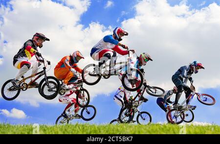 BMX - LE OLIMPIADI, LONDRA 2012. IMMAGINE DI CREDITO : © MARK PAIN / ALAMY STOCK FOTO Foto Stock