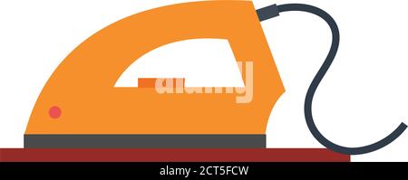 Icona del ferro isolata. Icona attrezzatura da lavanderia - Vector Illustrazione Vettoriale