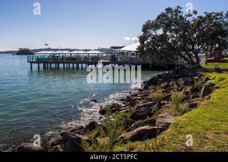 Paihia, Bay of Islands, Northland Region, North Island, Nuova Zelanda Foto Stock